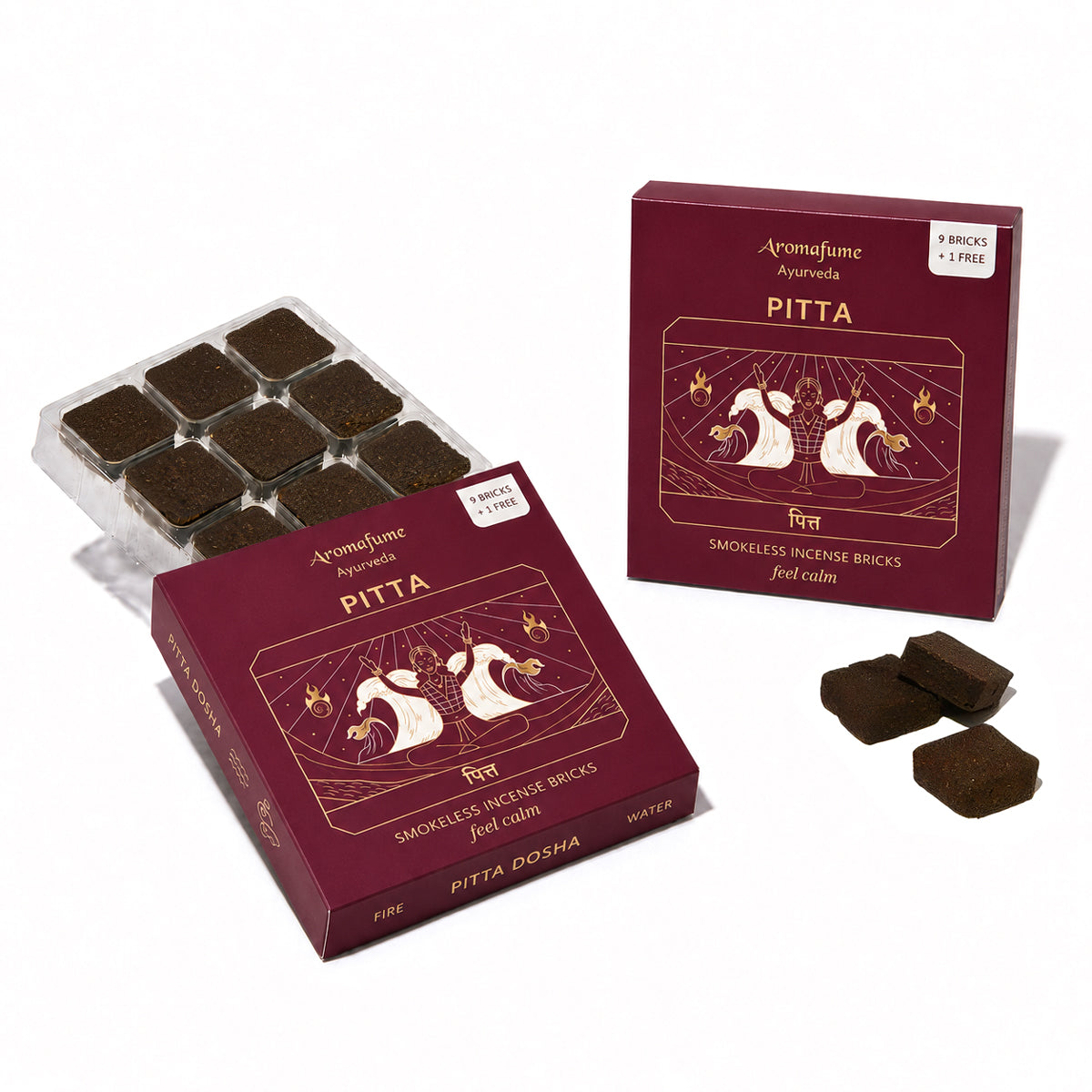 Aromafume incense bricks Pitta Dosha