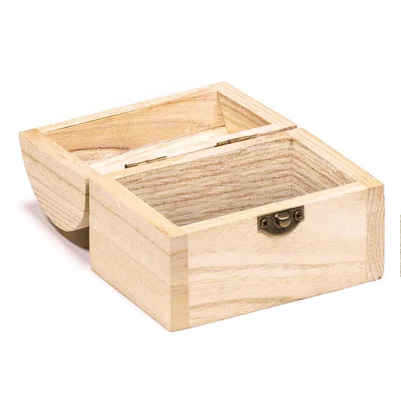 Cofre del tesoro de madera