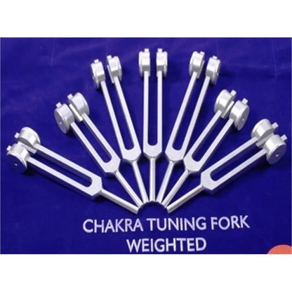 Tuning Forks Chakras SET weighted Velvet thumb