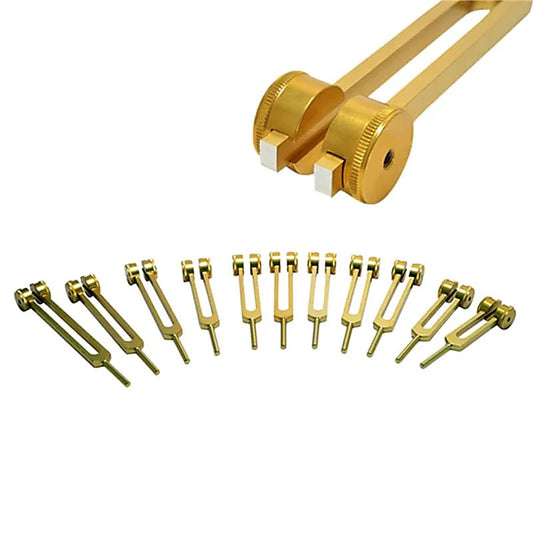Diapason Ottava cosmica Set da 11 color oro ponderati