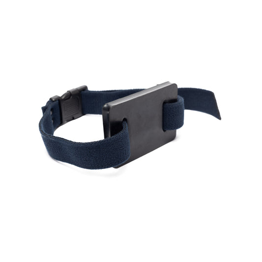 Tuning fork leg activator with adjustable strap
