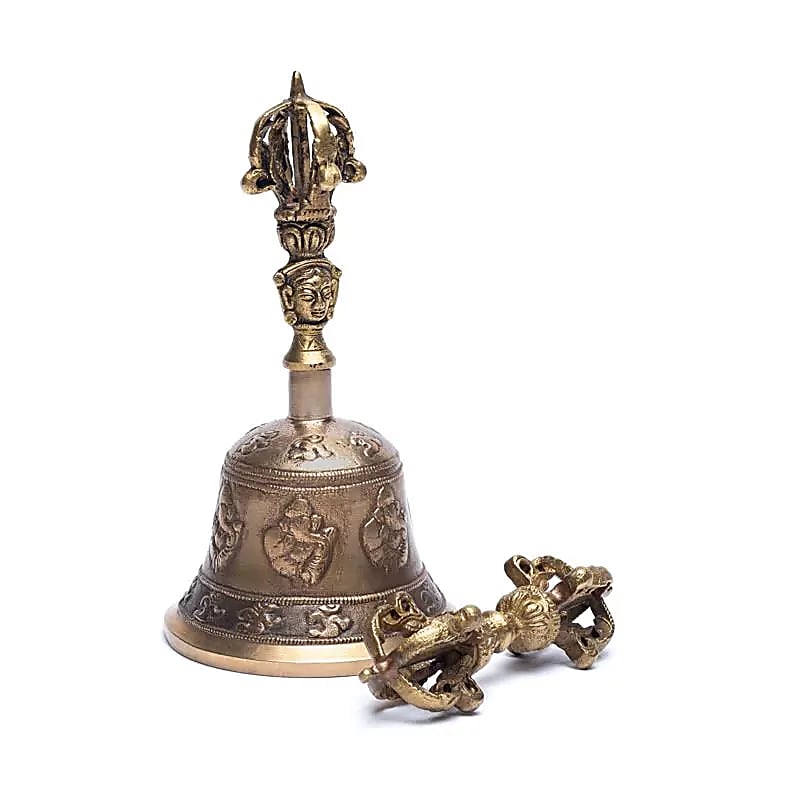 Dorje & Glocke mit Ganesh und OM Größe M