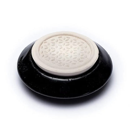 Aroma Stein Diffusor Blume des Lebens schwarz thumb