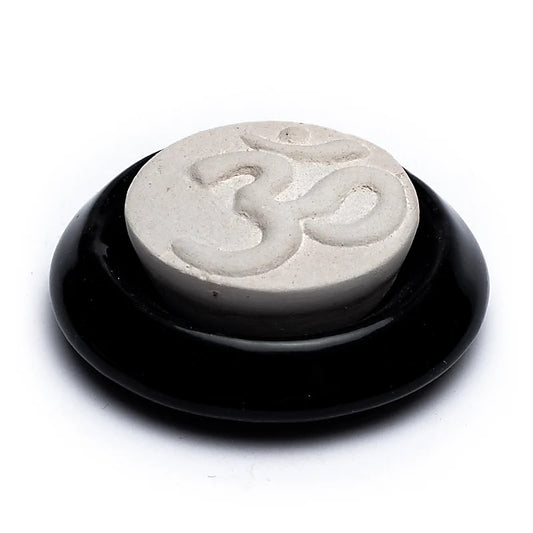 Diffuseur en pierre aromatique Om noire