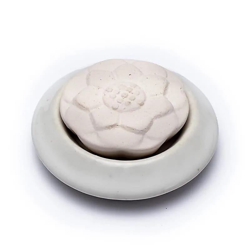 Aroma stone diffuser lotus white