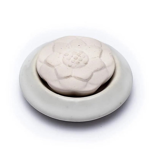 Aroma Stein Diffusor Lotus weiß