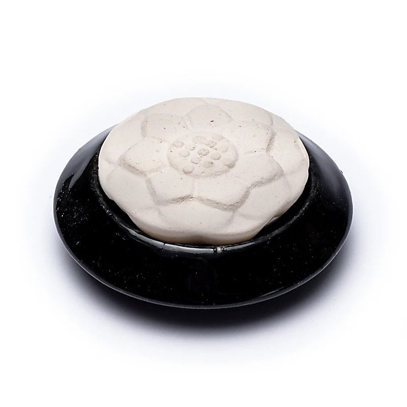 Aroma stone diffuser lotus black