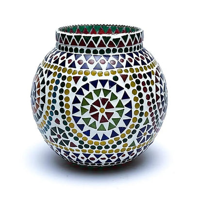 Mosaic tea light holder multicolour thumb