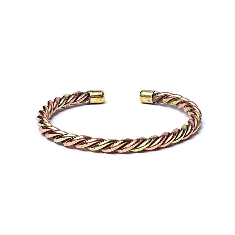 Twisted bracelet bronze/gold colour