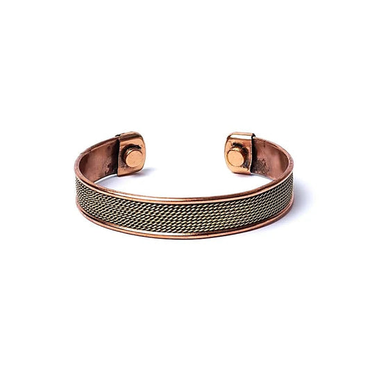 Braccialetto magnetico in rame motivo corda