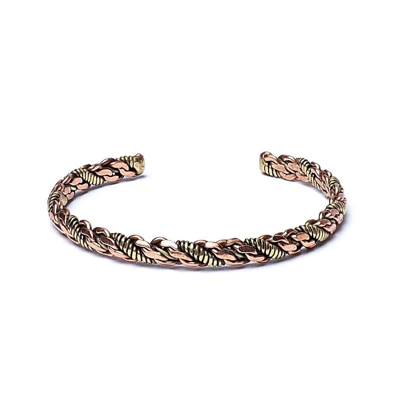 Gedrehtes Armband bronze/goldfarben dreifach Twist
