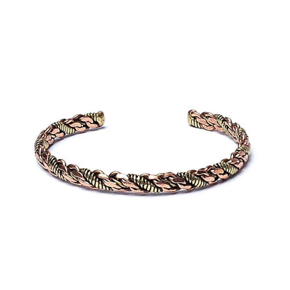 Gedrehtes Armband bronze/goldfarben dreifach Twist thumb