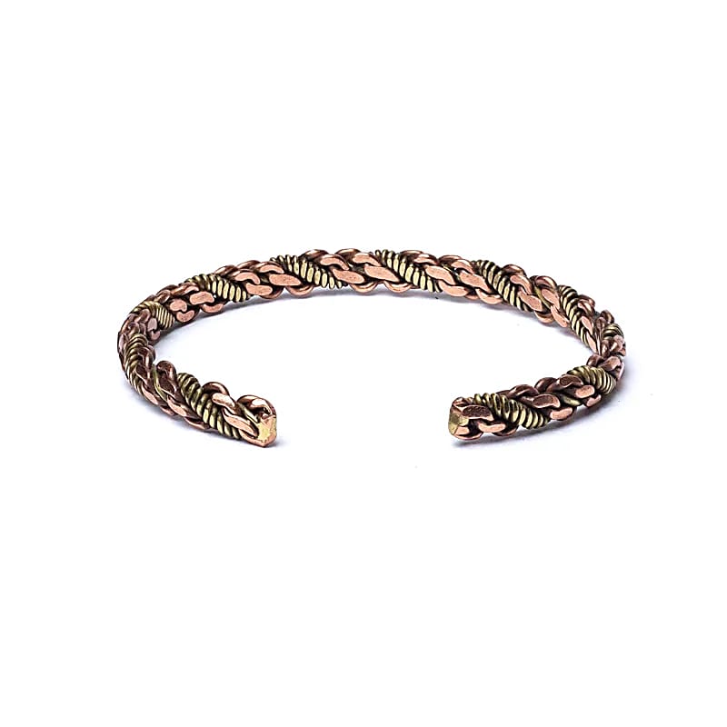 Gedrehtes Armband bronze/goldfarben dreifach Twist großhandel