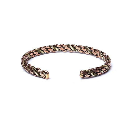 Gedrehtes Armband bronze/goldfarben dreifach Twist großhandel thumb