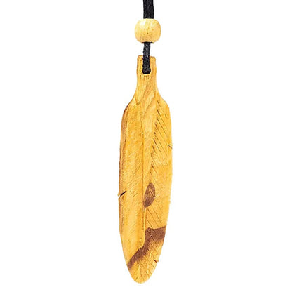 Palo Santo Halzkette Feder gross thumb