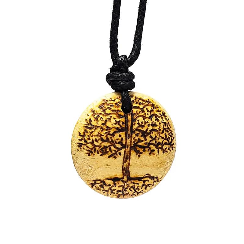 Collier en Palo Santo Arbre de Vie