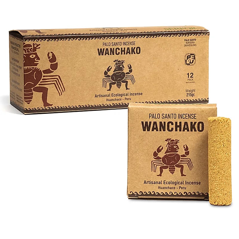 Palo Santo Wanchako Weihrauch-Röllchen 12 Packungen