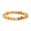 Bracelet Palo Santo perles rondes M élastique