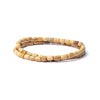 Collana elastica Palo Santo perline cilindriche