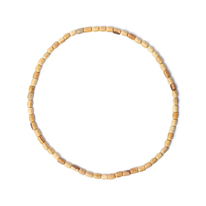 Collar elástico Palo Santo cuentas cilíndricas al por mayor thumb