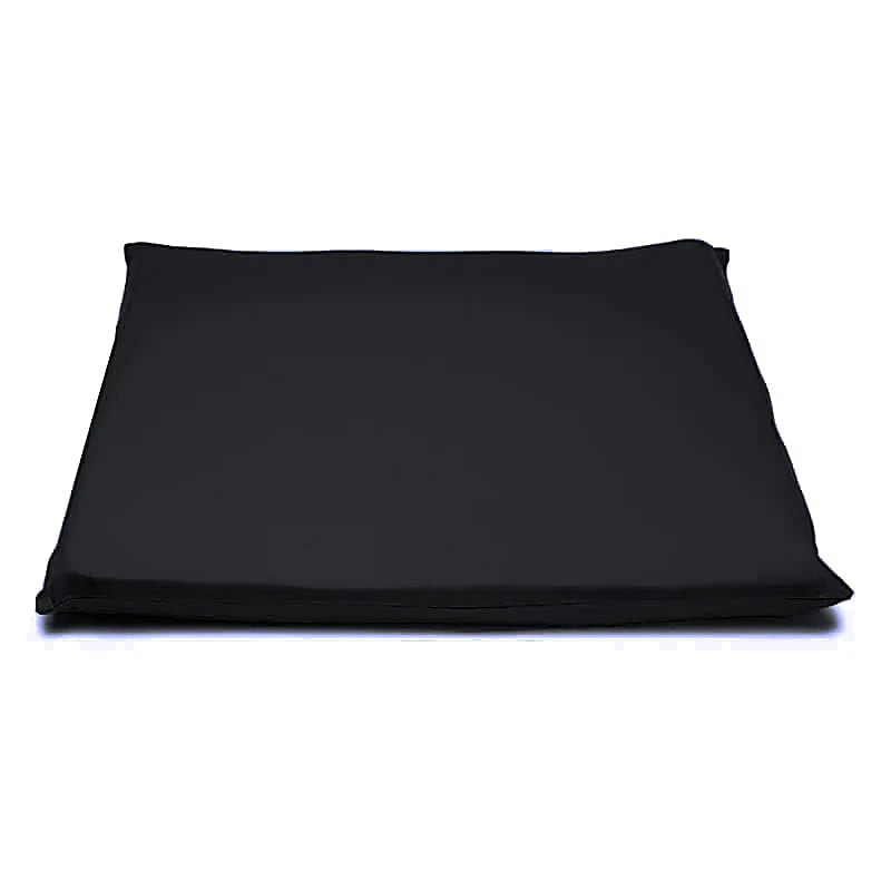 Meditation mat cover black organic cotton (GOTS)