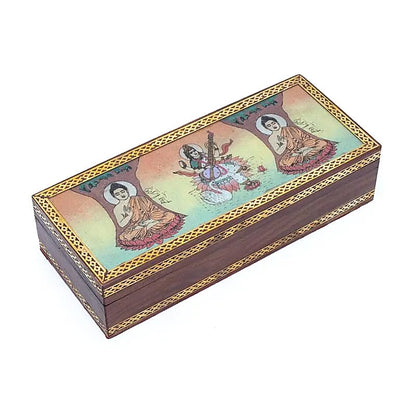 Tarot oder Schmuckkistchen Saraswati und Buddha thumb