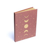 Cuaderno fases lunares y estrellas rosa antiguo