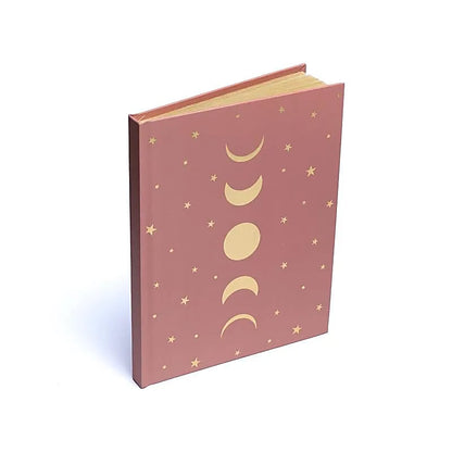 Notizbuch Mondphasen & Sterne altrosa thumb
