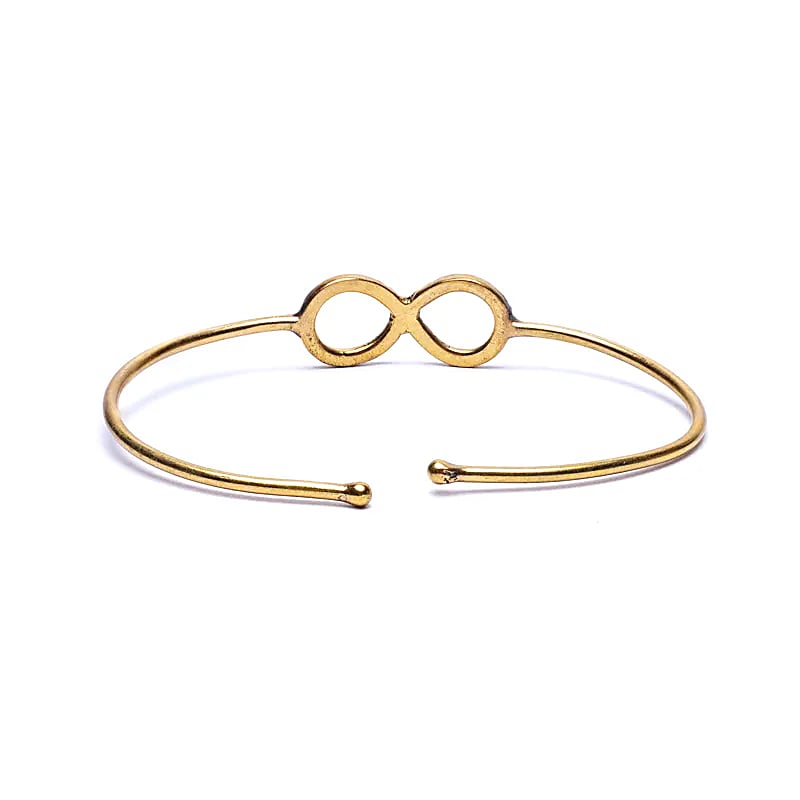 Armband Infinity Messing goldfarben verstellbar