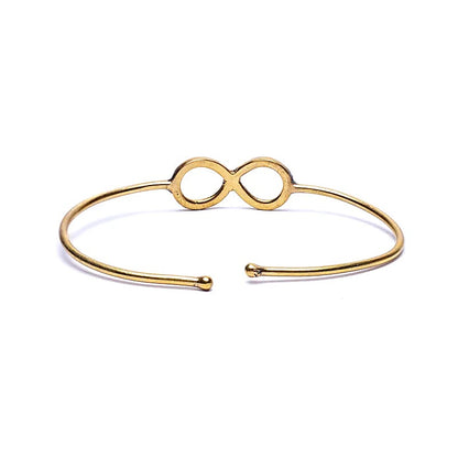 Armband Infinity Messing goldfarben verstellbar großhandel thumb