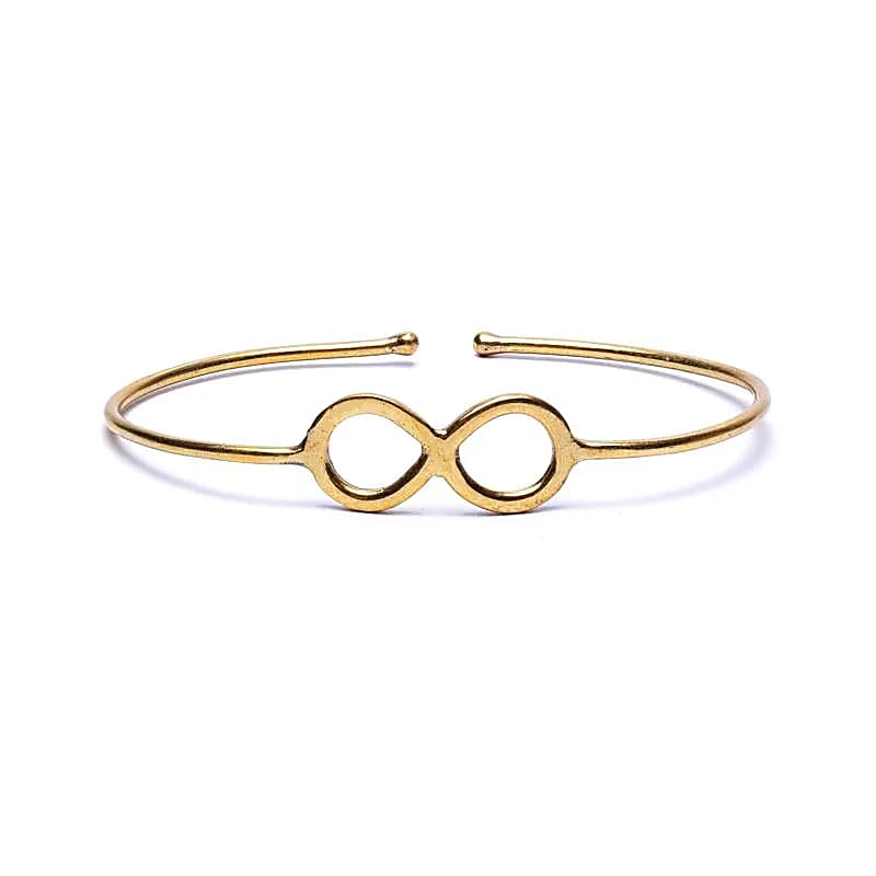 Armband Infinity Messing goldfarben verstellbar