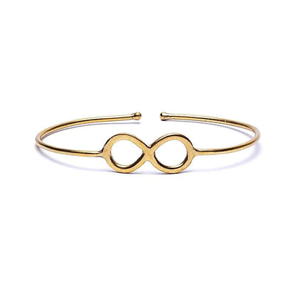 Armband Infinity Messing goldfarben verstellbar thumb