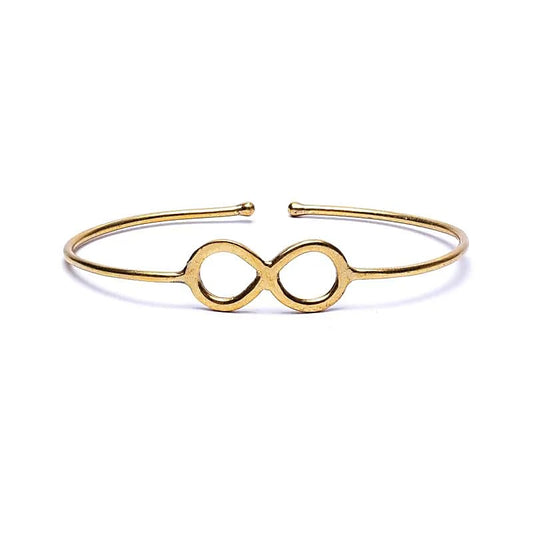 Armband Infinity Messing goldfarben verstellbar