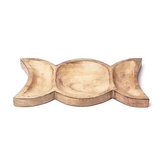 Mango wood tray goddess symbol