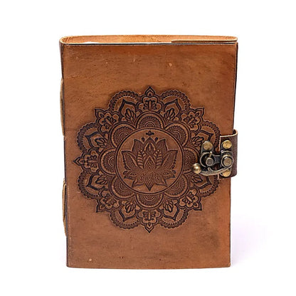 Notitieboek Mandala met kunstlederen kaft thumb
