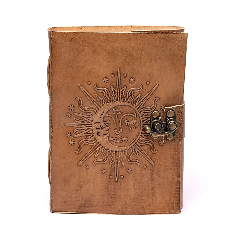 Shopee Notebook Sunset Notebook Sun & Moon with faux leather cover -- 250g; 18x13 cm | Phoenix