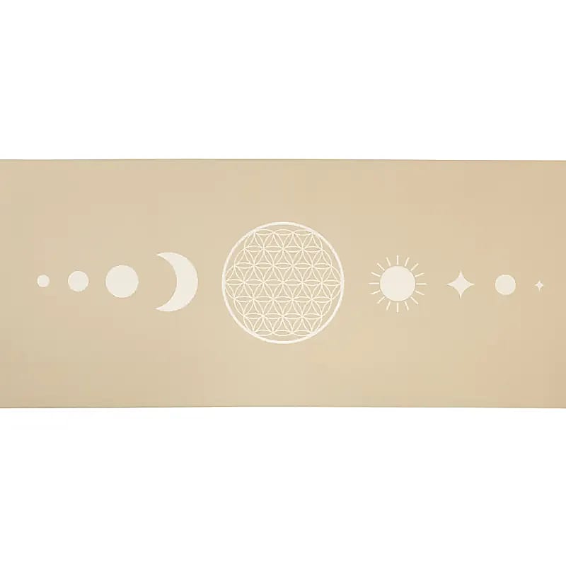 Acquistare Yogi &amp; Yogini Premium TPE tappetino yoga Fiore della vita beige