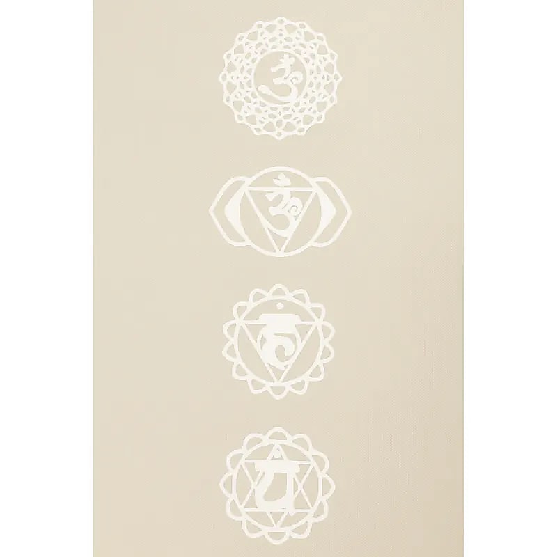 Yogi & Yogini Premium TPE yogamat chakra beige