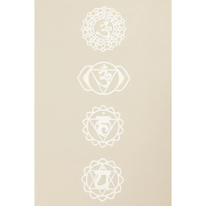 Yogi &amp; Yogini Premium TPE yogamat chakra beige groothandel thumb