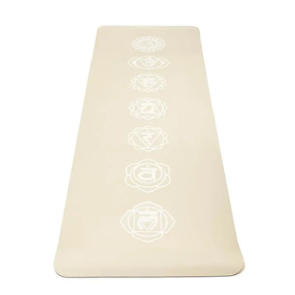 Yogi & Yogini Premium TPE yogamat chakra beige thumb