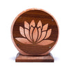 Salzlampe Lotus mit Kabel und LED