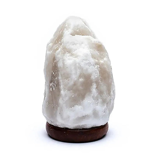 Zoutlamp wit met snoer en lamp