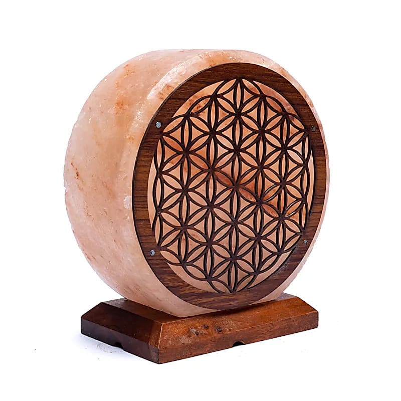 Zoutlamp Bloem des Levens met snoer en lamp Kopen
