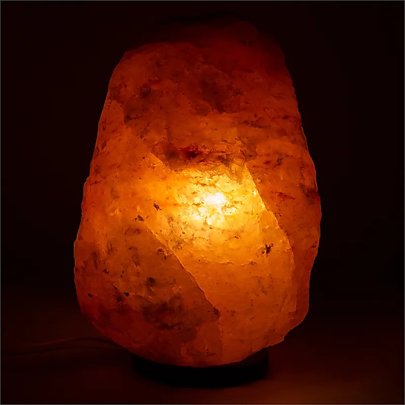 Zoutlamp met snoer en lamp