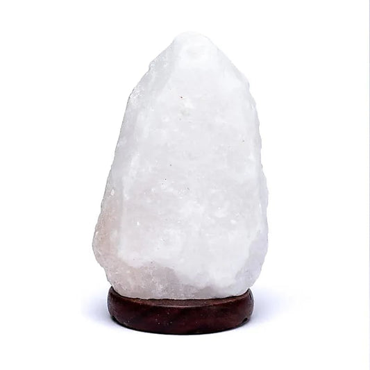 Zoutlamp wit met snoer en lamp