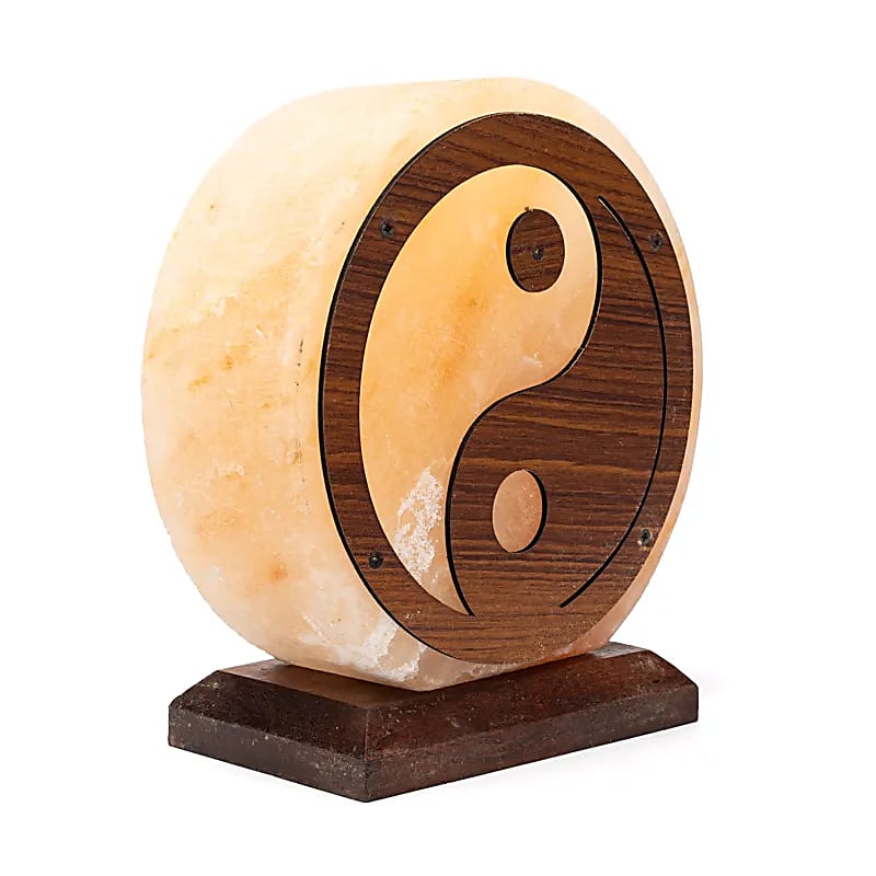 Comprar Lámpara de sal Yin Yang con cable y bombilla