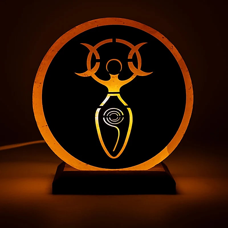 Zoutlamp Godin met kabel en lamp