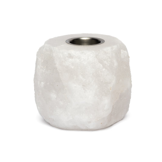 Difusor de aceite de cristal de sal blanco