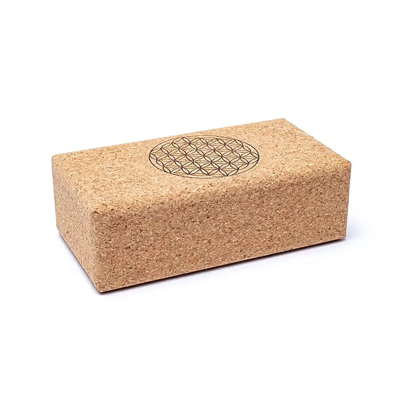 Yogablock Kork Blume des Lebens Mandala großhandel