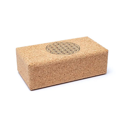 Yogablock Kork Blume des Lebens Mandala großhandel thumb